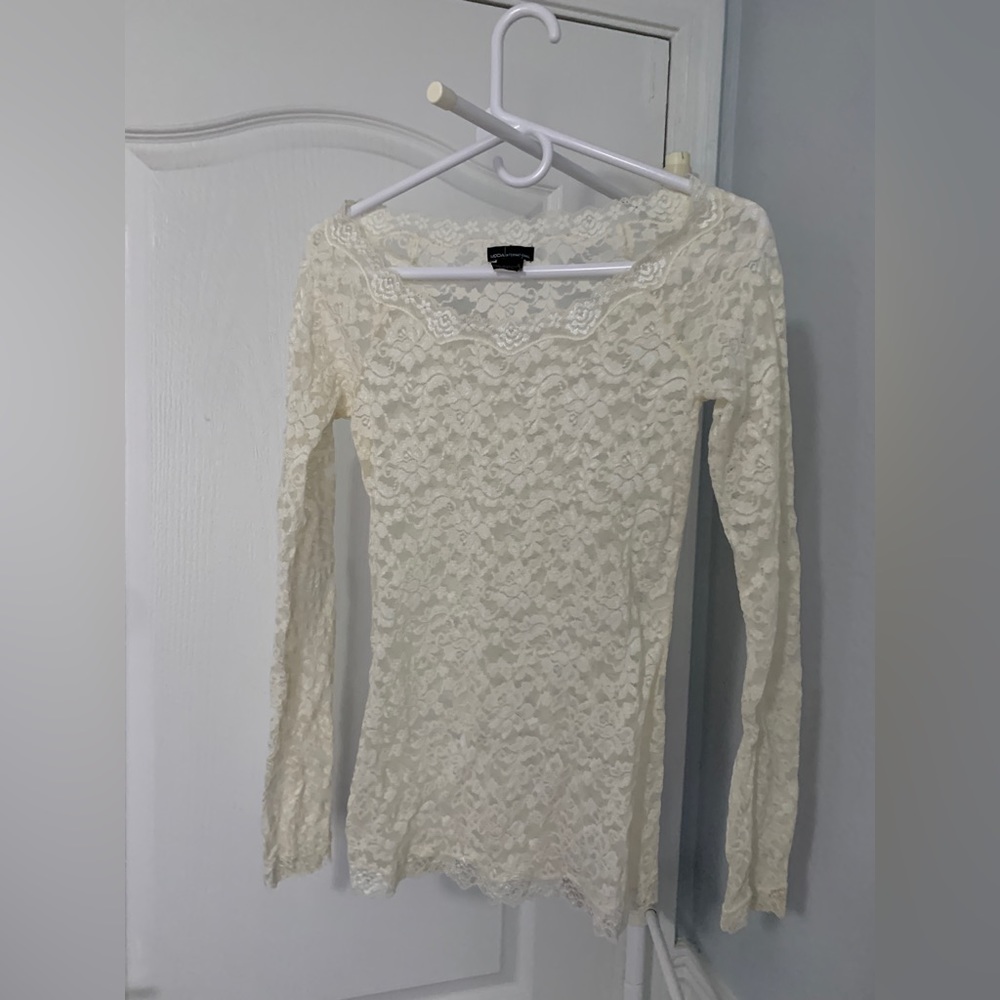 A MODA international lace shirt size S